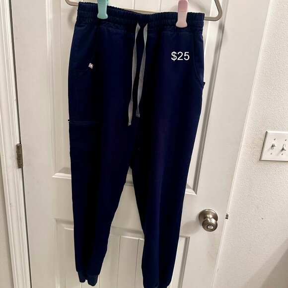 Figs jogger elastic waistband Navy size M - Picture 1 of 1